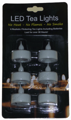 Lumini LED Tea Lights con base Bianca