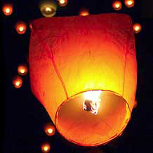 Lanterne Volanti Cinesi Bianche